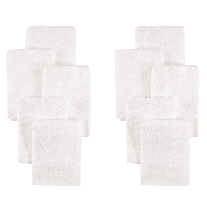 Little Treasure Rayon from Bamboo Luxurious Washcloths, White