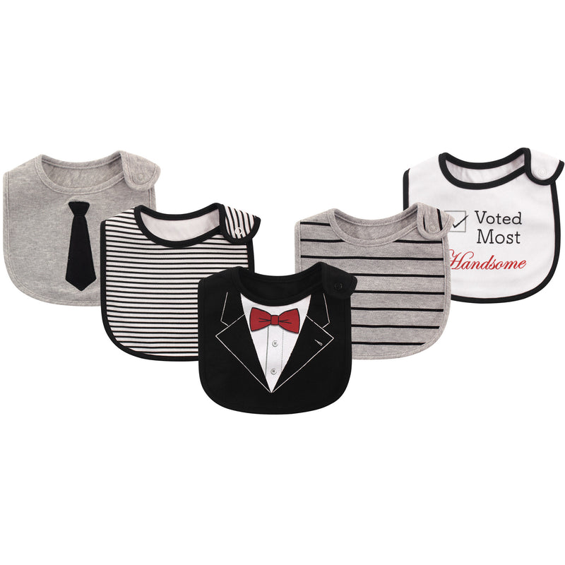 Little Treasure Cotton Bibs, Tuxedo