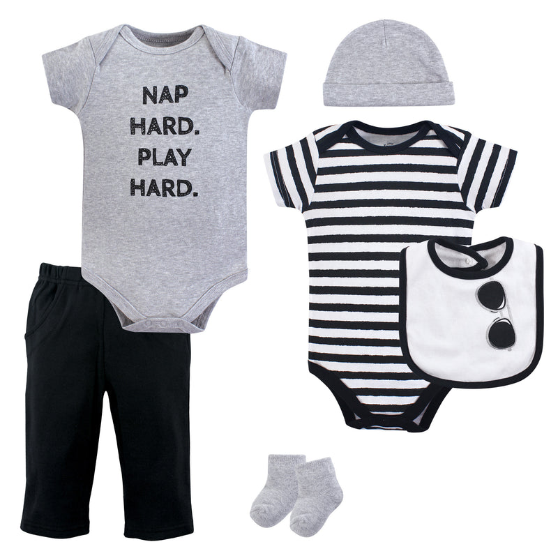 Little Treasure Layette 6-Piece Set, Nap Hard
