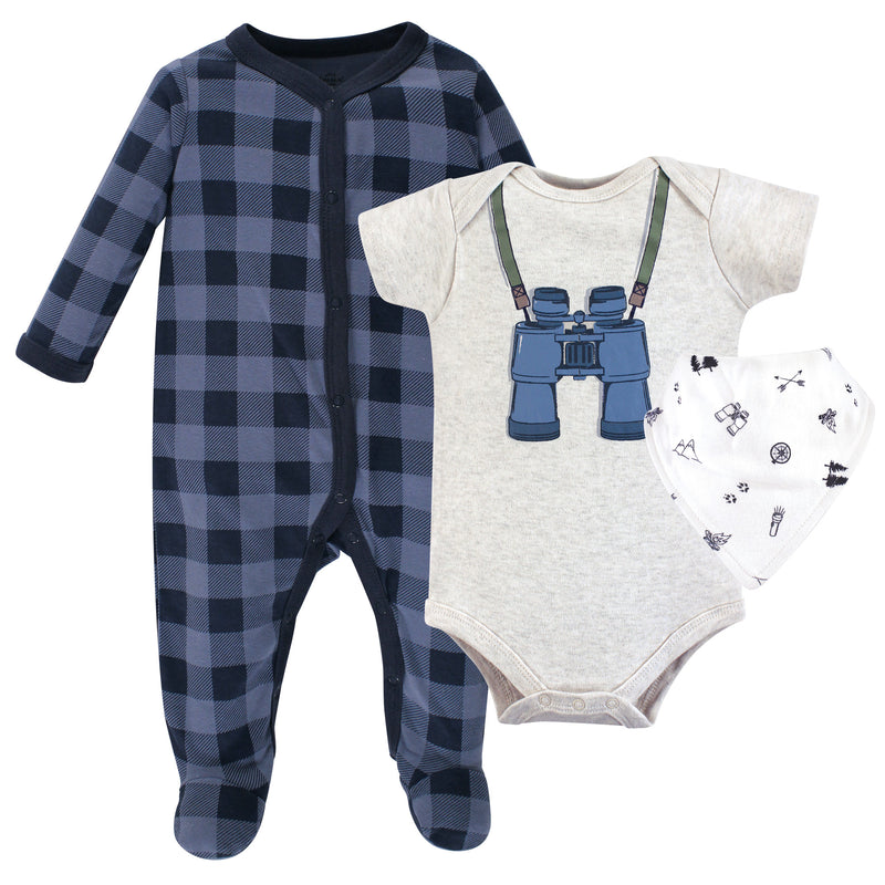 Little Treasure Sleep and Play, Bodysuit and Bib, Binoculars