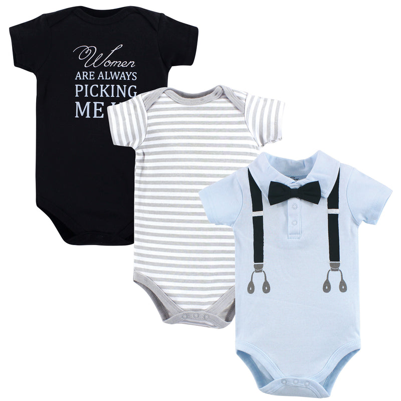 Little Treasure Cotton Bodysuits, Ladies Man