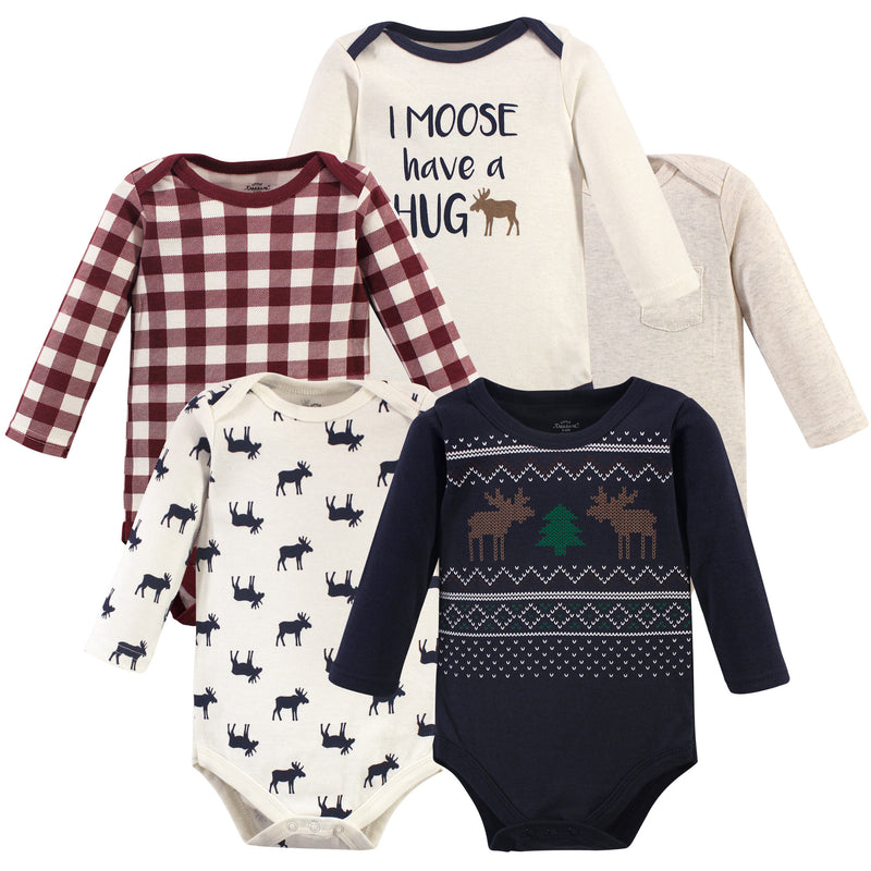 Little Treasure Cotton Bodysuits, Moose Sweater