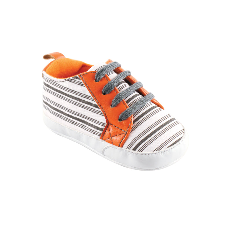 Yoga Sprout Sneakers, Gray Stripe