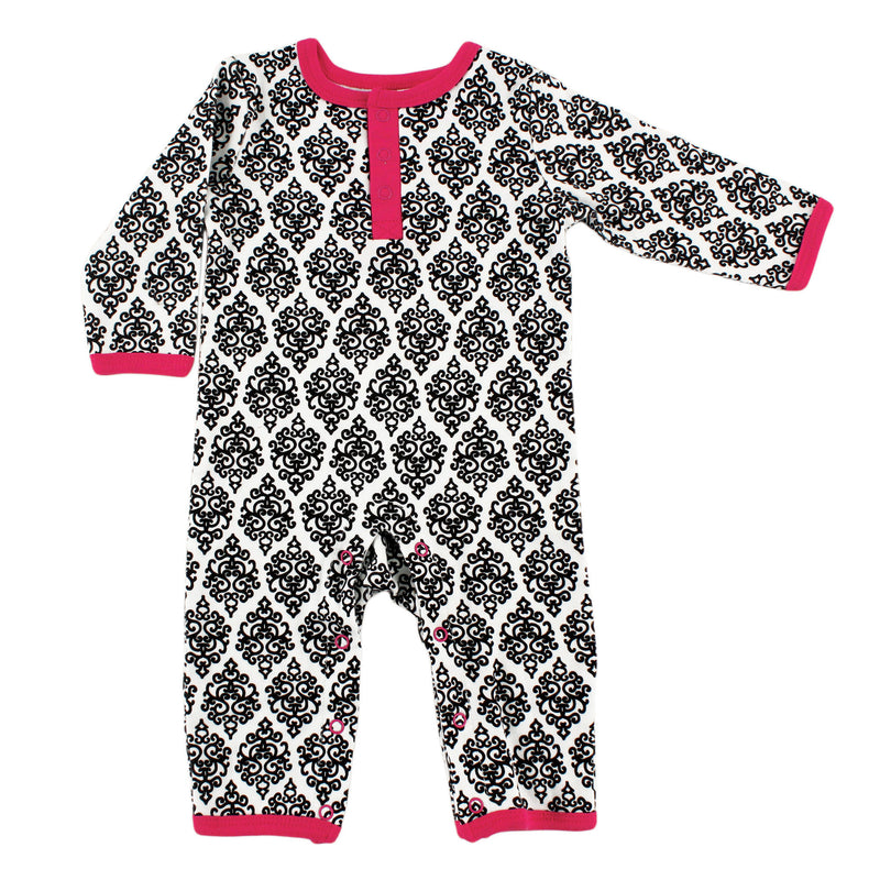 Yoga Sprout Cotton Coveralls, Damask