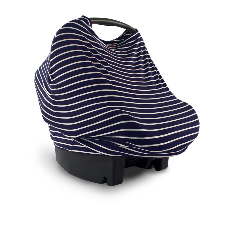 Yoga Sprout Multi-use Car Seat Canopy, Navy Stripe