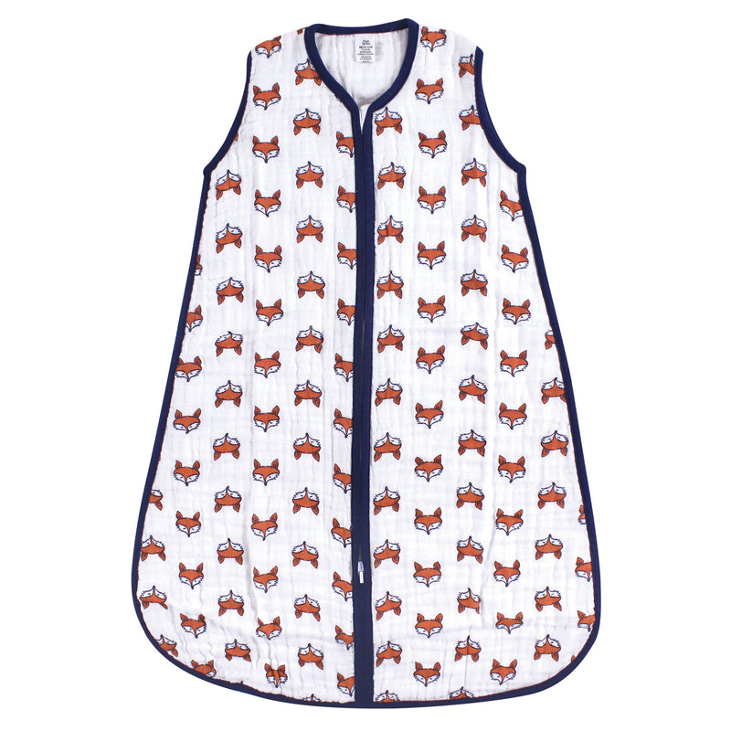 Yoga Sprout Sleeveless Muslin Cotton Sleeping Bag, Sack, Blanket, Clever Fox