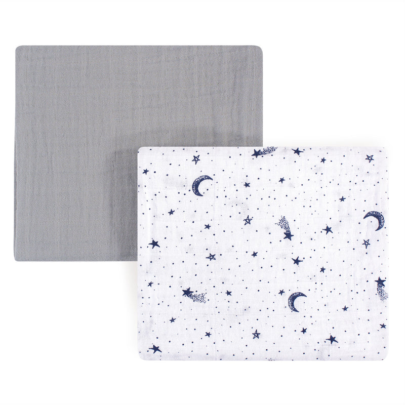 Yoga Sprout Cotton Muslin Swaddle Blankets, Moon