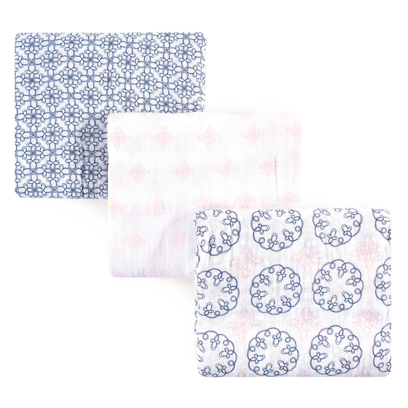 Yoga Sprout Cotton Muslin Swaddle Blankets, Whimsical