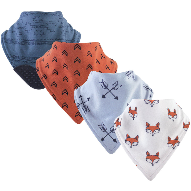 Yoga Sprout Cotton Bandana Bibs, Clever Fox