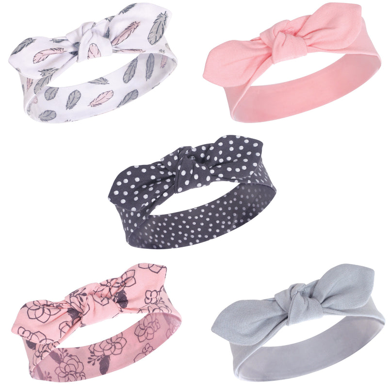 Yoga Sprout Cotton Headbands, Feather Floral