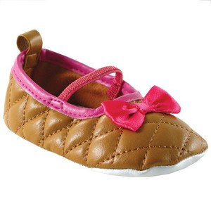 Luvable Friends Crib Shoes, Brown Mary Jane